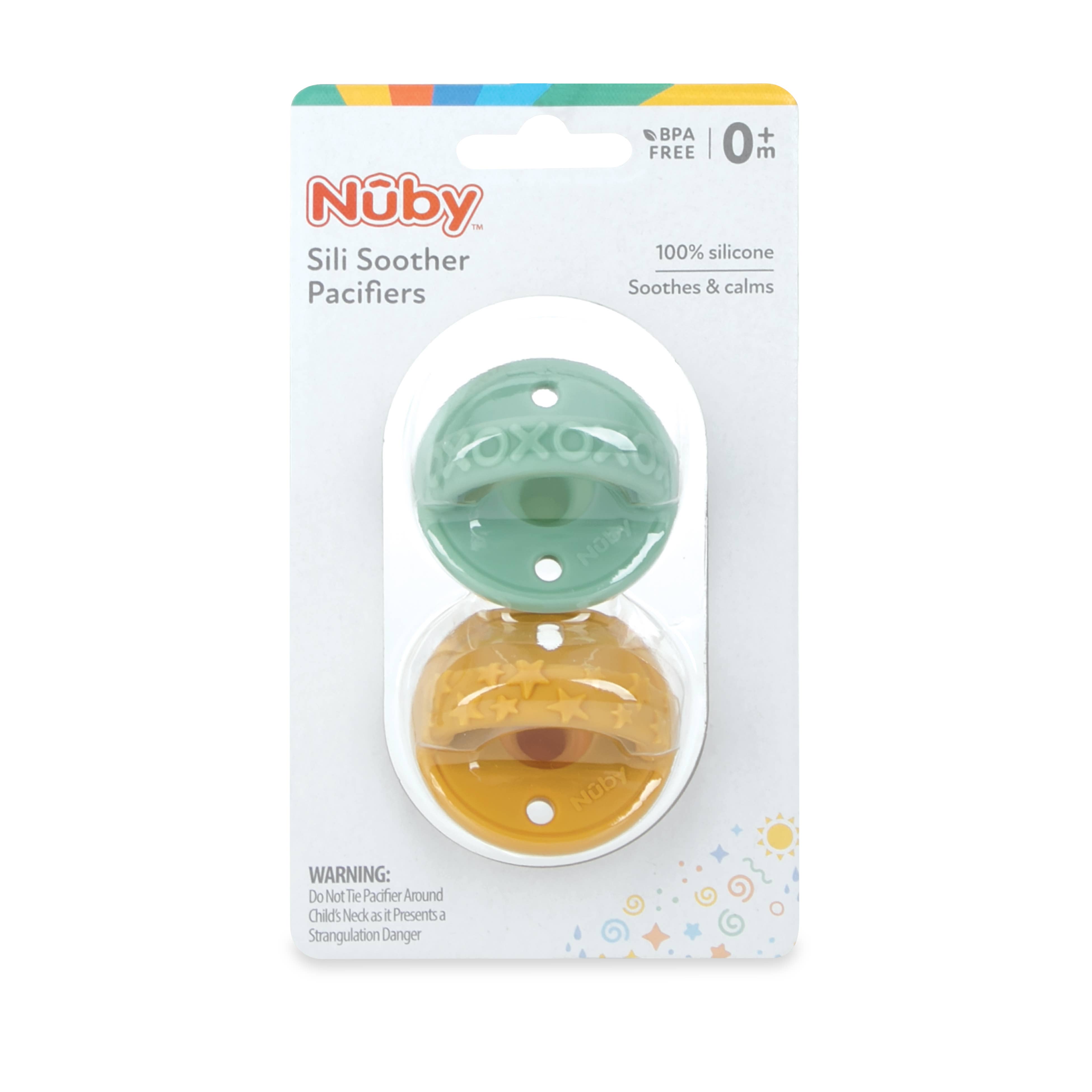 Nuby - Wholesale Pacifier - Baby - 3-D Sili Soother Pacifiers, 100% Silicone, 0+ Months2