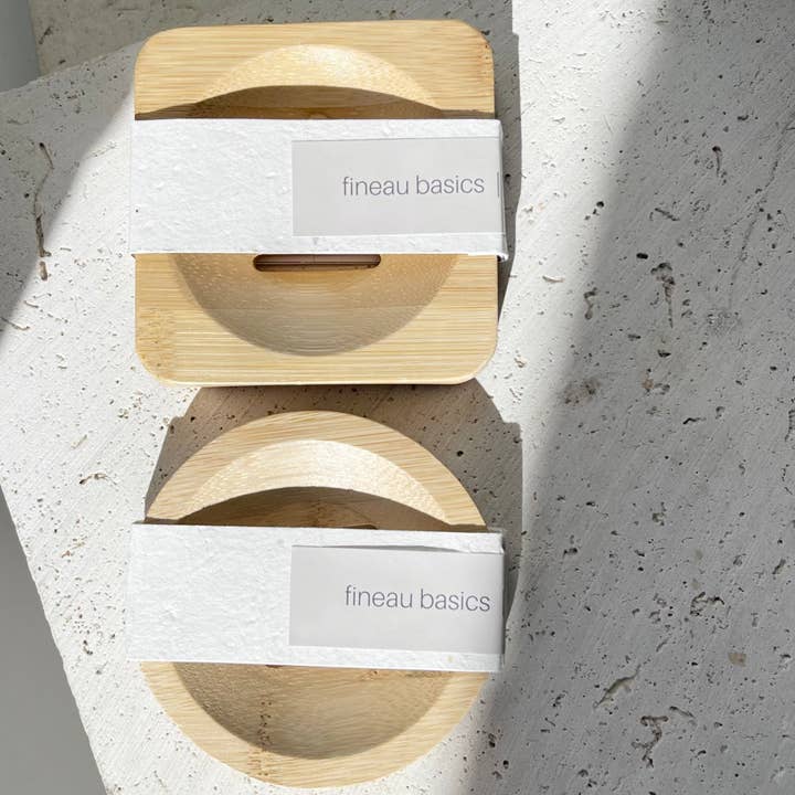 Bamboo Soap Dish for wholesale by fineaubasics®