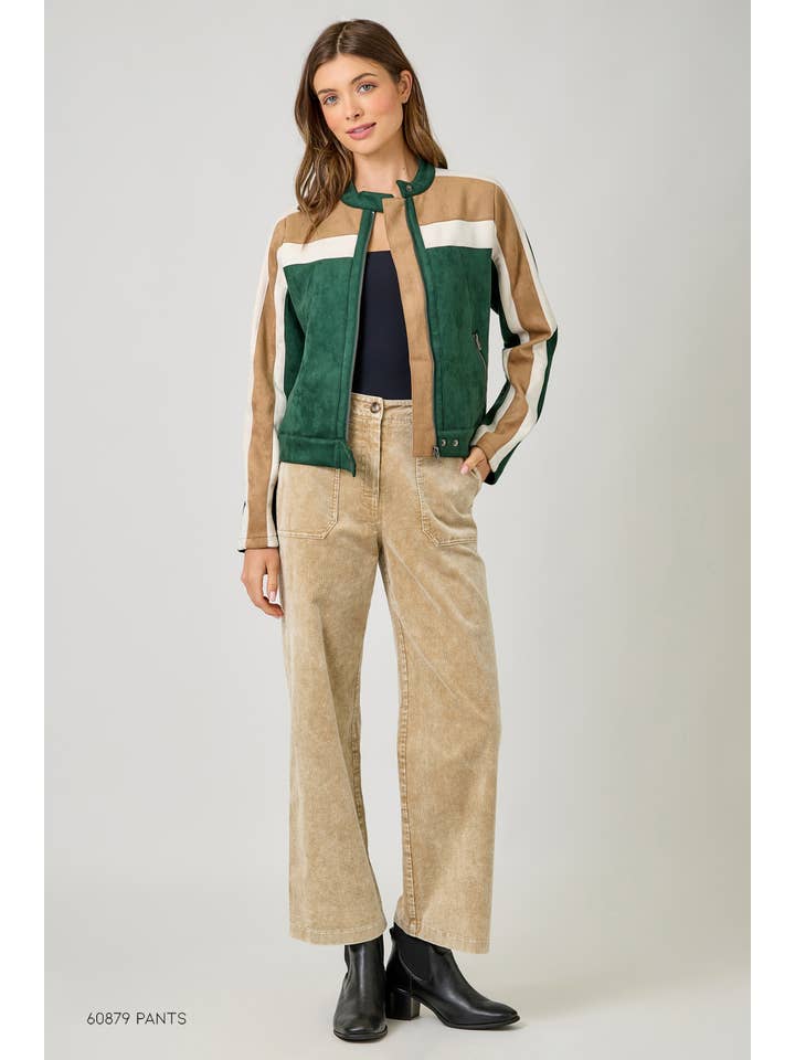 Mystree – wholesale Jacket – Women's – 60861 Color Blocked Moto Jacket4