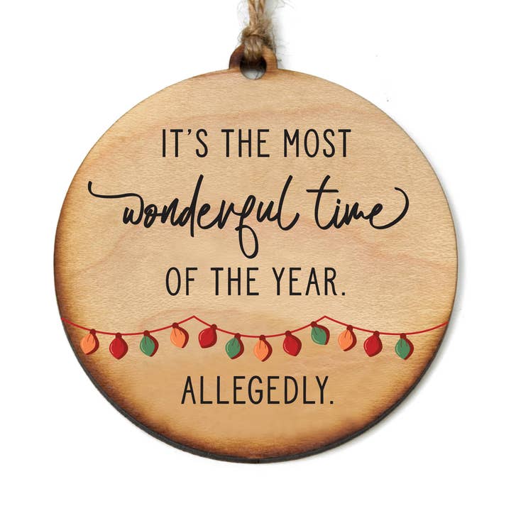 Driftless Studios - Wholesale Ornament - It's the Most Wonderful time Ornaments - Holiday Decor0
