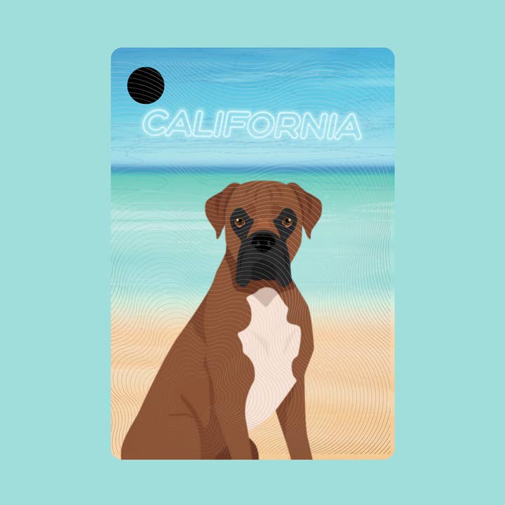 Boxer Dog Keychain, custom souvenir for wholesale by Prime Shiba