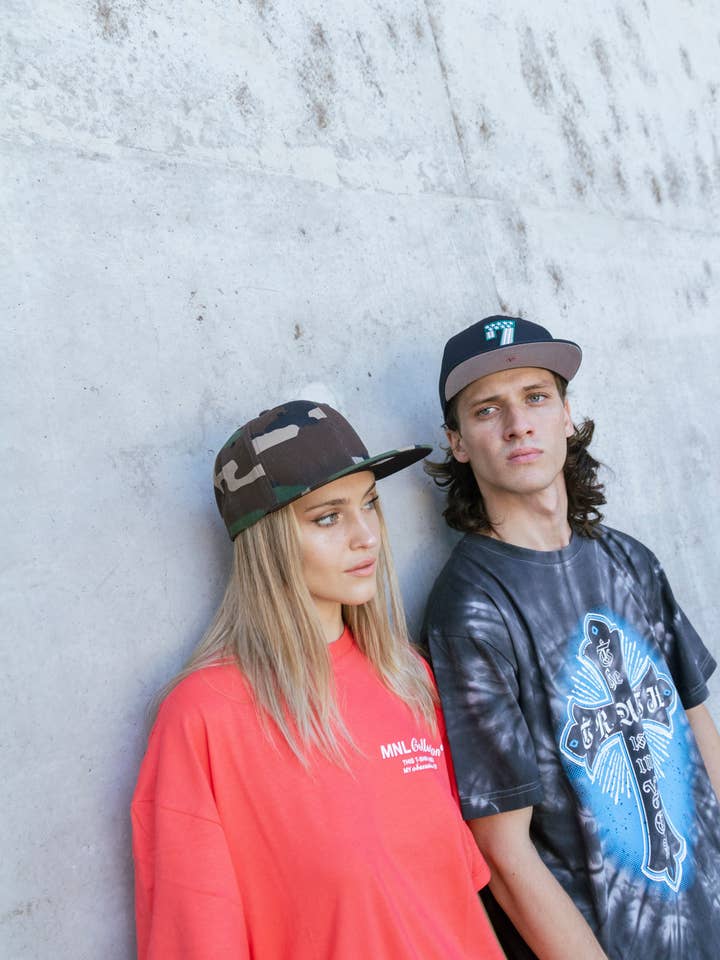 Camo with Black Snapback for wholesale by DoubleAA USA