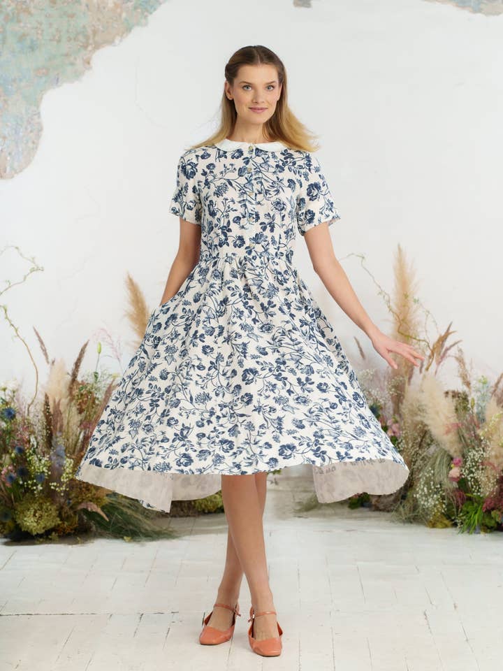 Son de Flor - Wholesale Dress - Women's - Classic Dress, Short Sleeve8