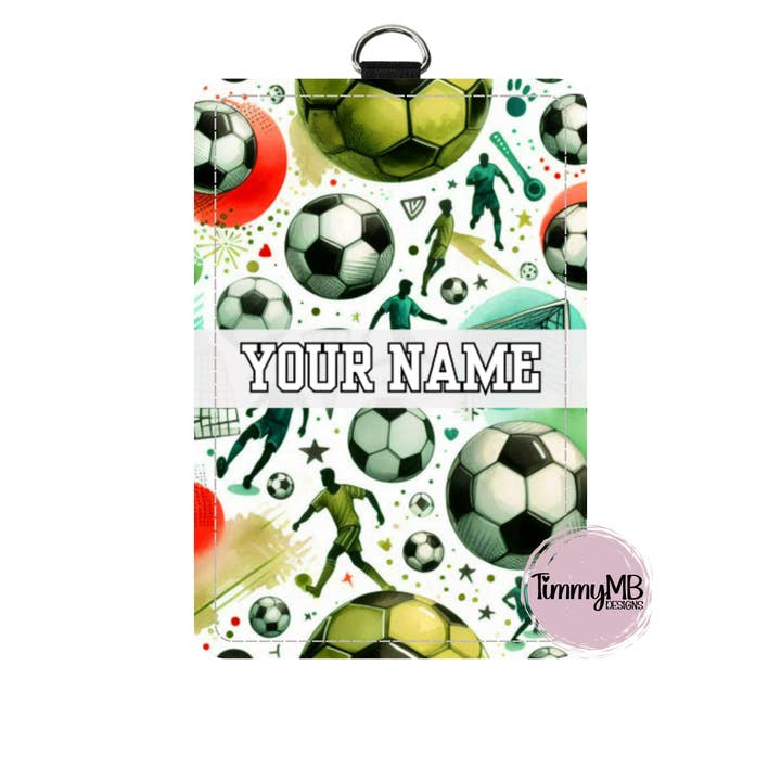 Jogador de Futebol - Porta-Crachá Personalizado por atacado de TimmyMB Designs