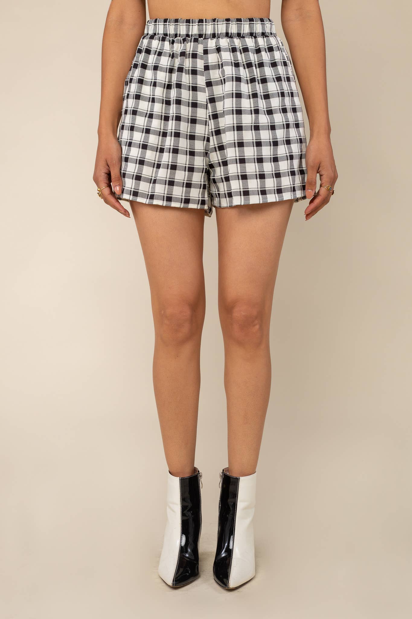 NLT - Wholesale Shorts - Women's - Blake Plaid Shorts - Plus Size3