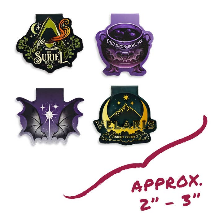 Conquest Journals - Wholesale Bookmark - A Court of Thorns and Roses Magnetic Bookmarks (4-Pack)11