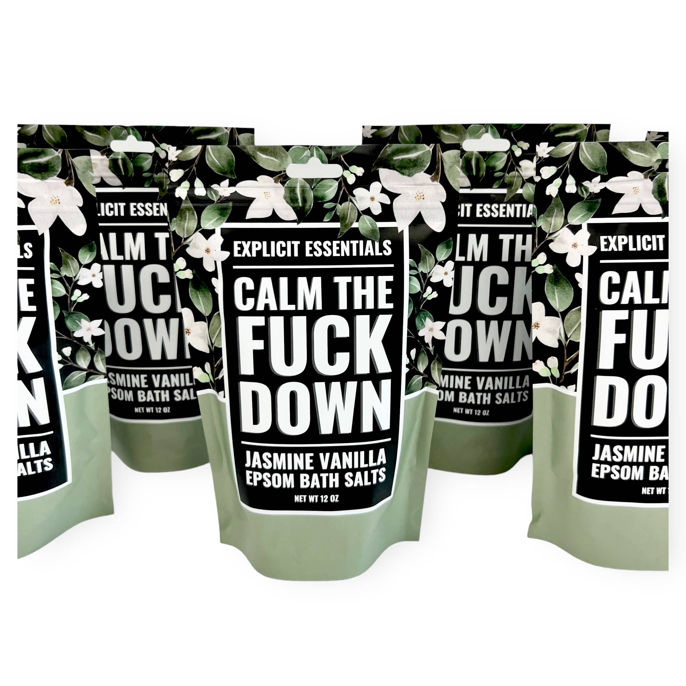 Explicit Essentials - Wholesale Bath Salts - Calm The Fuck Down Bath Salts 12oz Bag 7