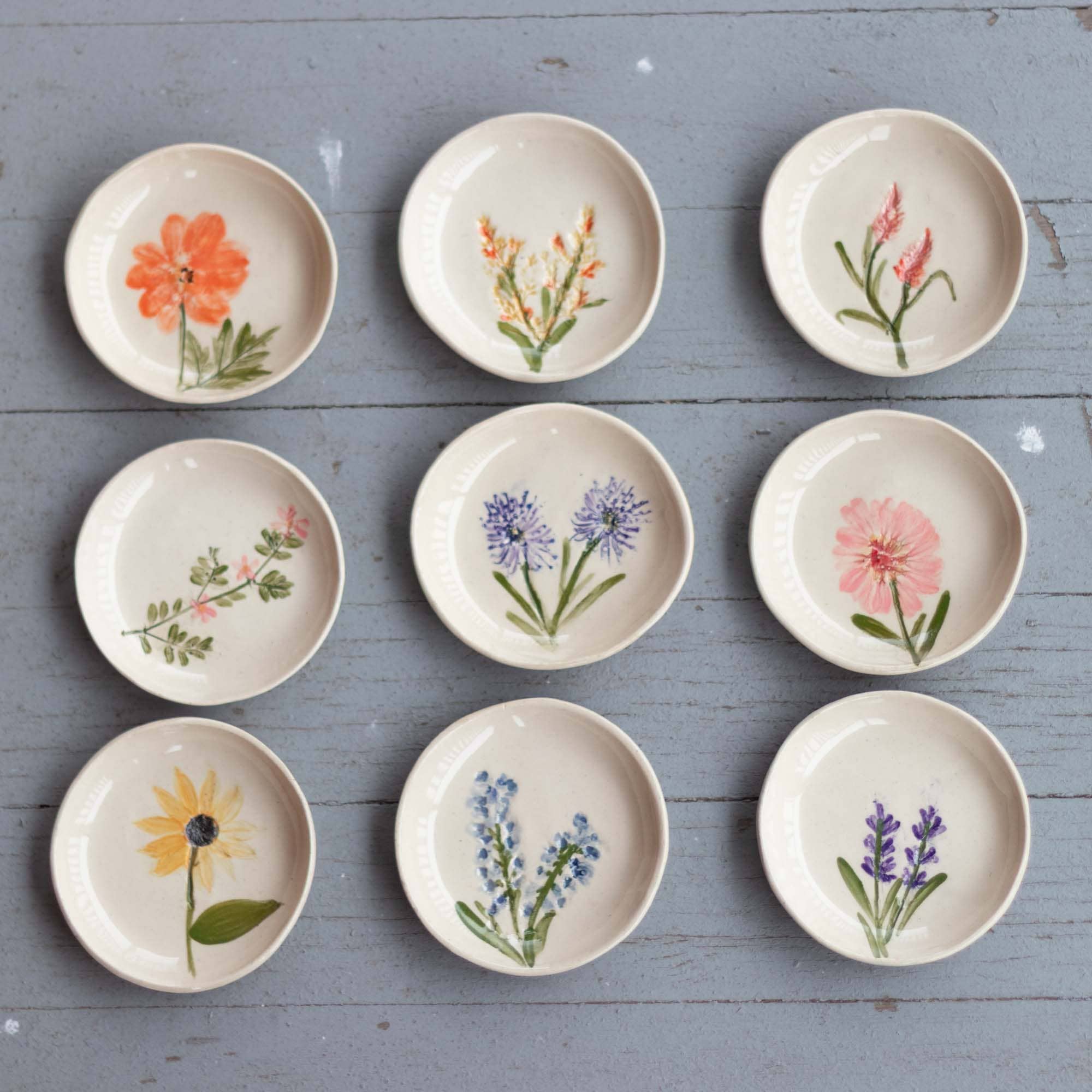 Tara Kothari - Wholesale Jewelry Dish - Handmade Pressed Flower Jewelry Dish2