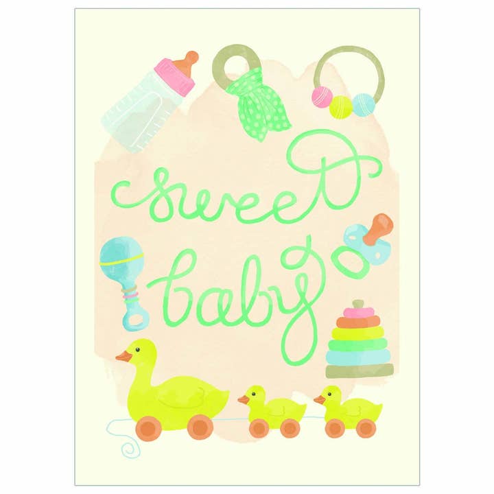 Sweet Baby Toys - Baby Shower Card for wholesale by Legacy