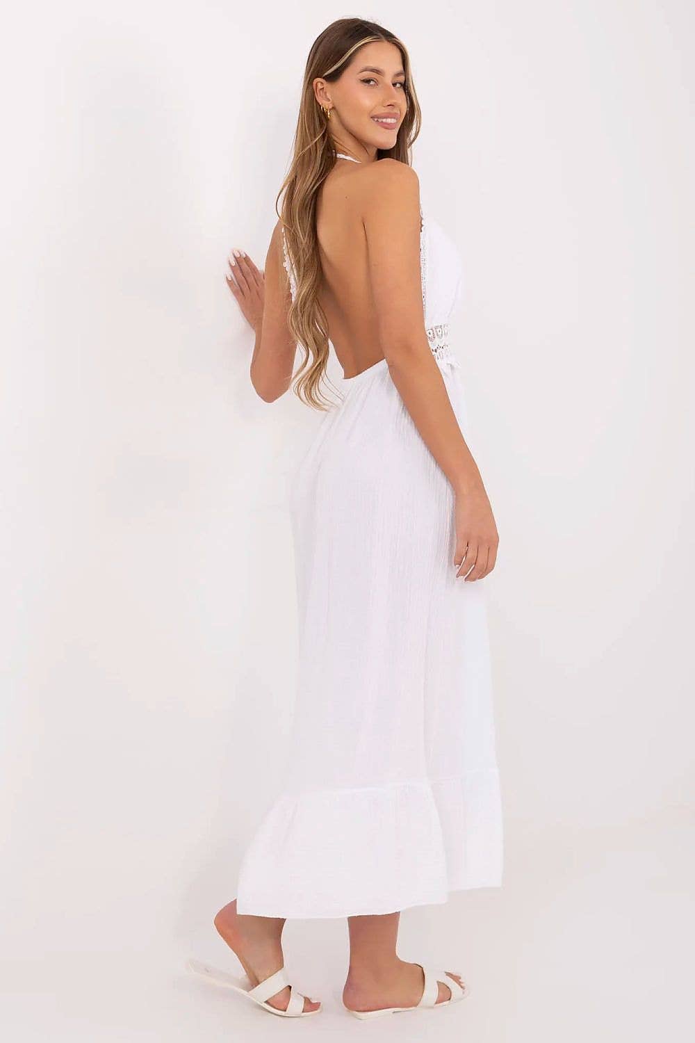 white Everyday Dress Model 213315 Italy Moda for wholesale on Faire1