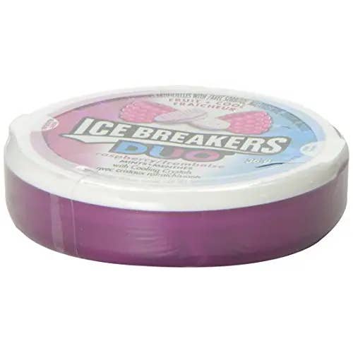Echo Sales America - Wholesale Hard Candy - ICE BREAKERS Duo Fruit and Cool Raspberry Mints, 36g (6 Count)