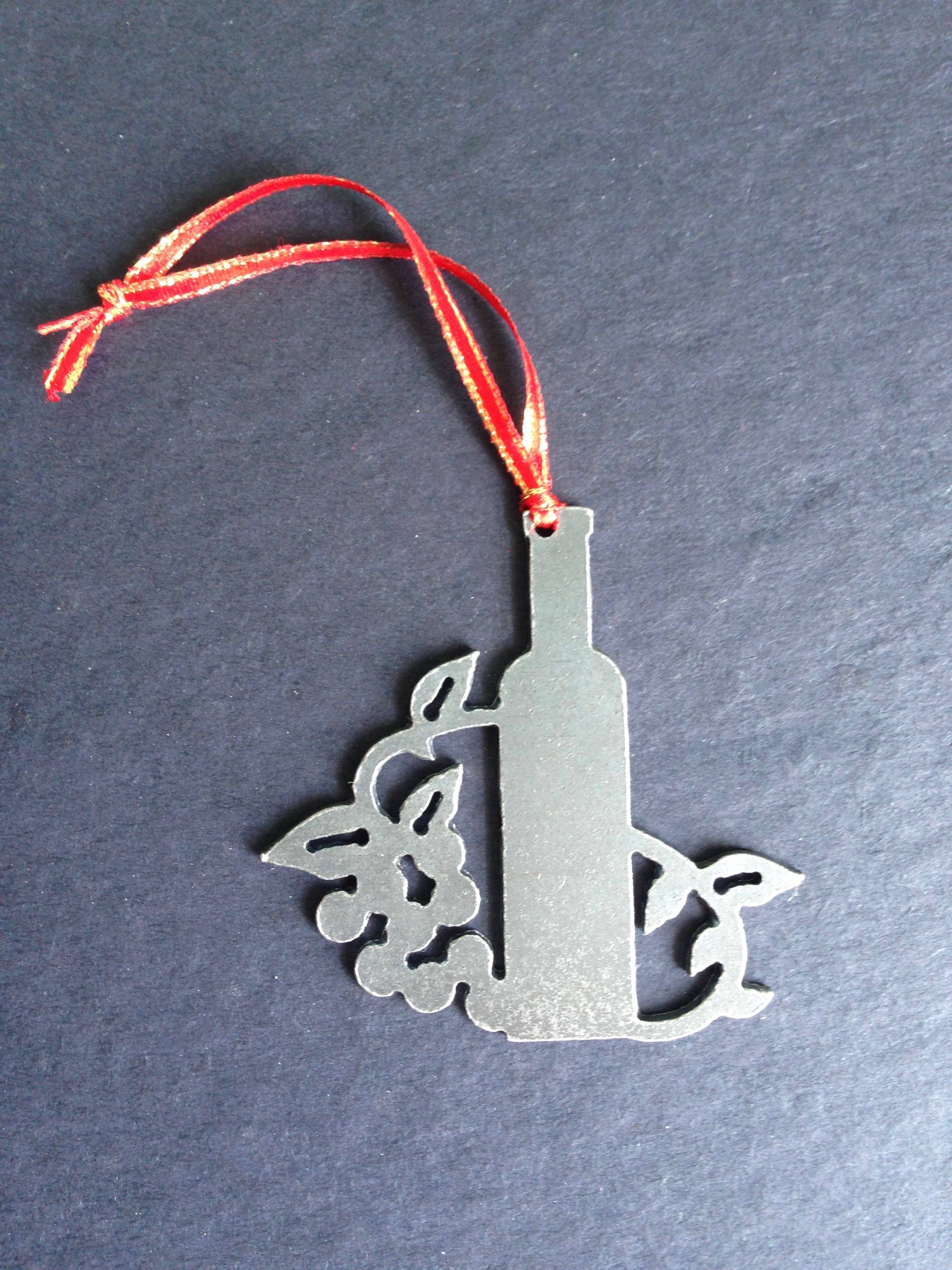 Burke Metal Work - Wholesale Ornament - Wine Bottle Ornament3