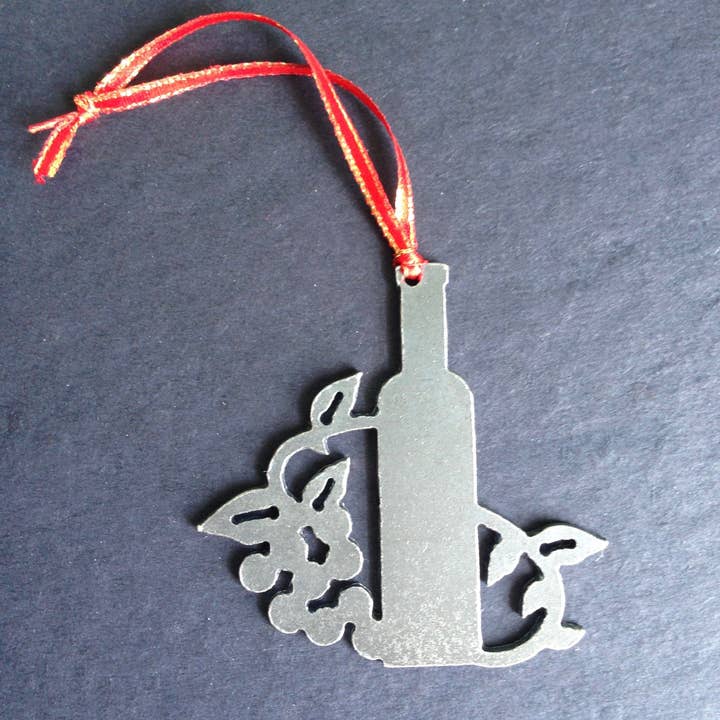 Burke Metal Work - Wholesale Ornament - Wine Bottle Ornament3