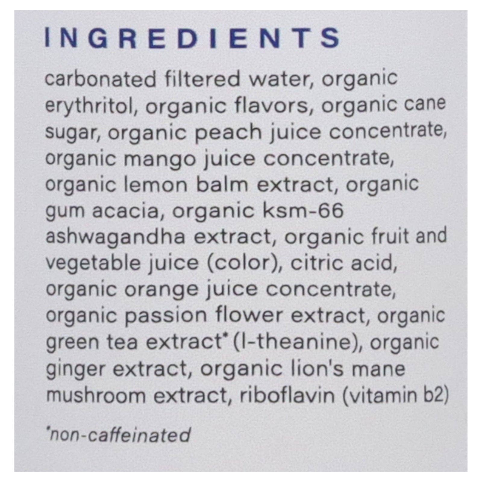 Everyday Supply Co - Wholesale Soda/Carbonated Drink - Hiyo - Seltzer Og2 Peach Mango - Cs Of 12-12 Fz2