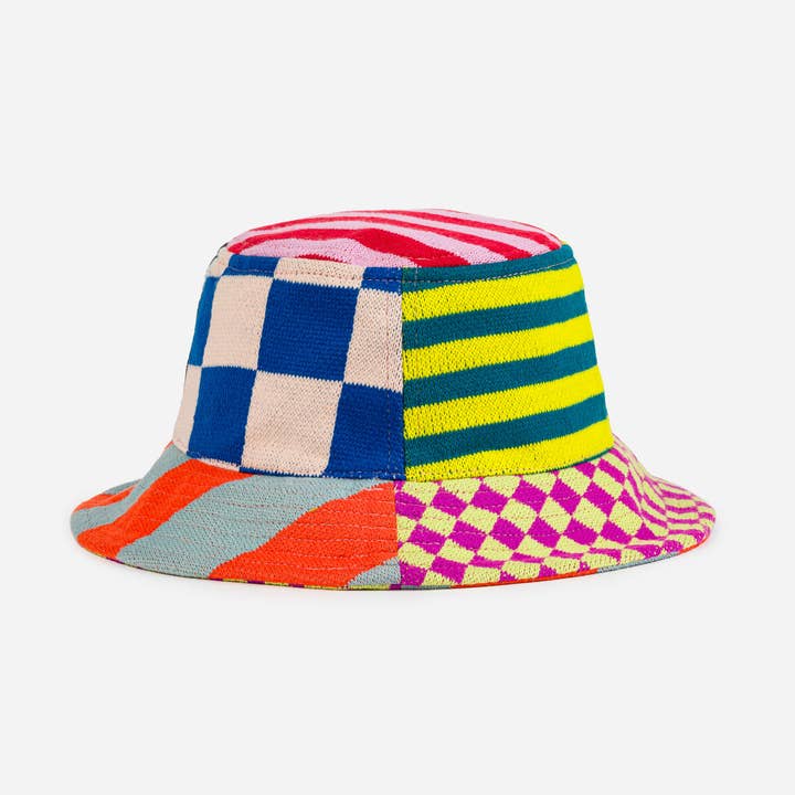 Pattern Patch Bucket Hat for wholesale by VERLOOP | knits