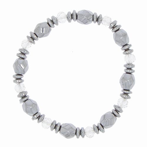 Pulsera magnética, 7 mm, plata para venta al por mayor de EHAWA