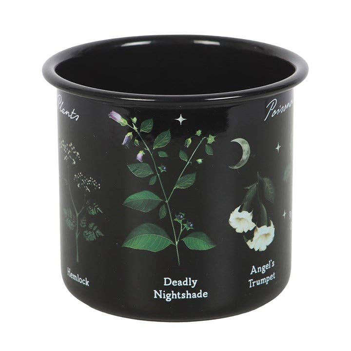 Something Different Wholesale - Wholesale Coffee Mug - Poisonous Plants Gothic Botanical Enamel Mug3