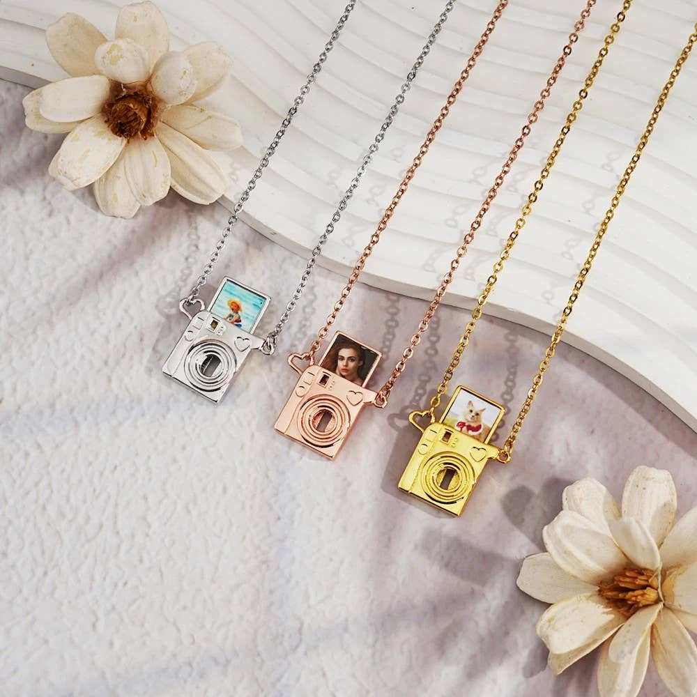Syrrios Gifts LLC - Wholesale Pendant/Charm Necklace - Camera Necklace with Personalized Photo Photography Pendant 17