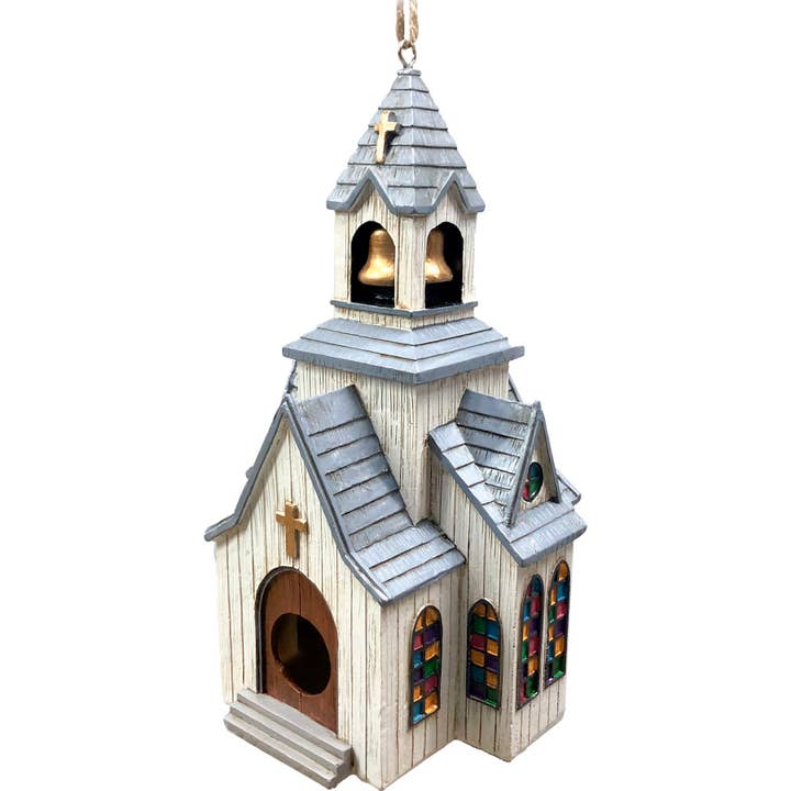 Spoontiques, Inc - Wholesale Bird House - Church Birdhouse