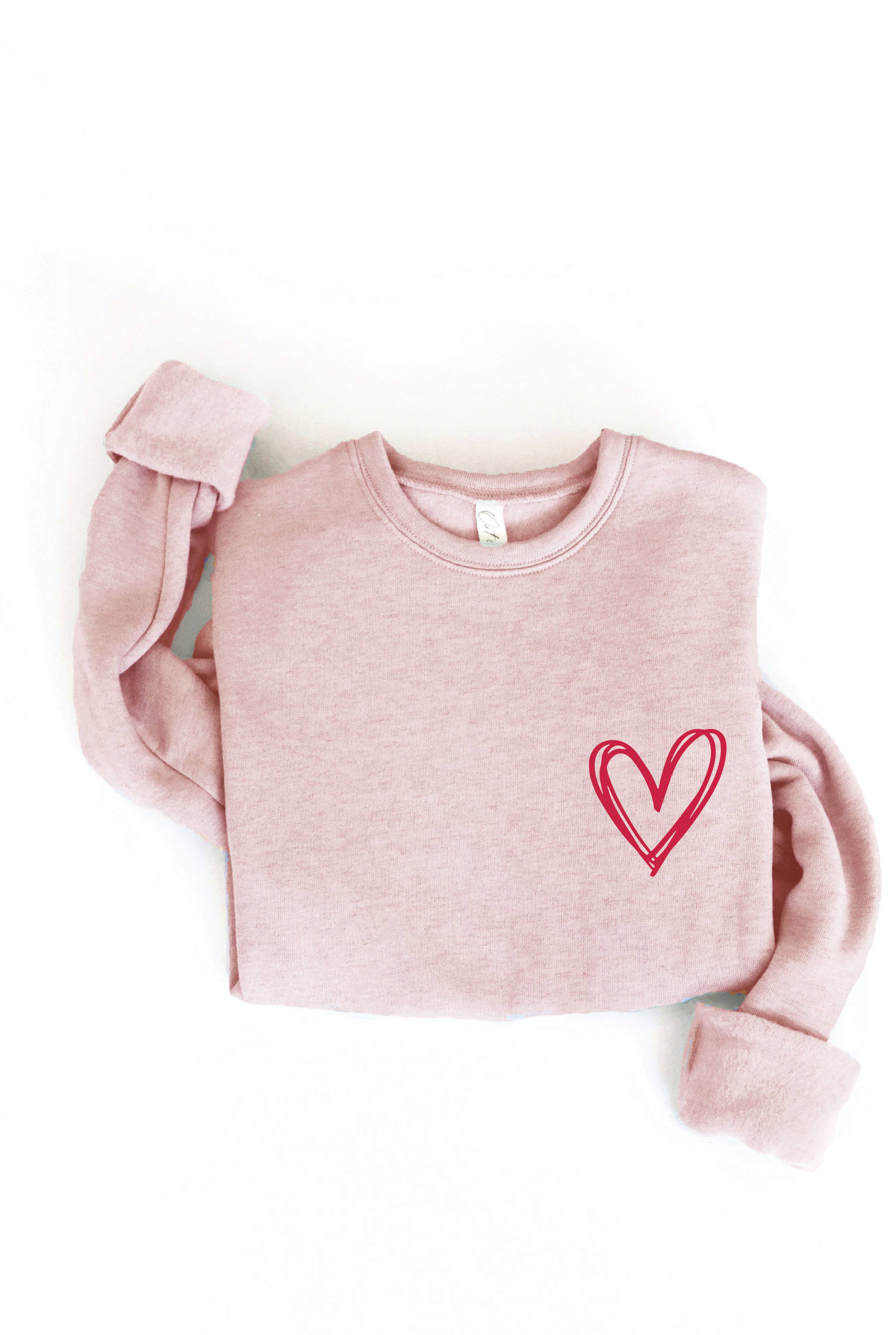 OAT COLLECTIVE - Wholesale Graphic Sweatshirt - Women's - HEART Graphic Sweatshirt5