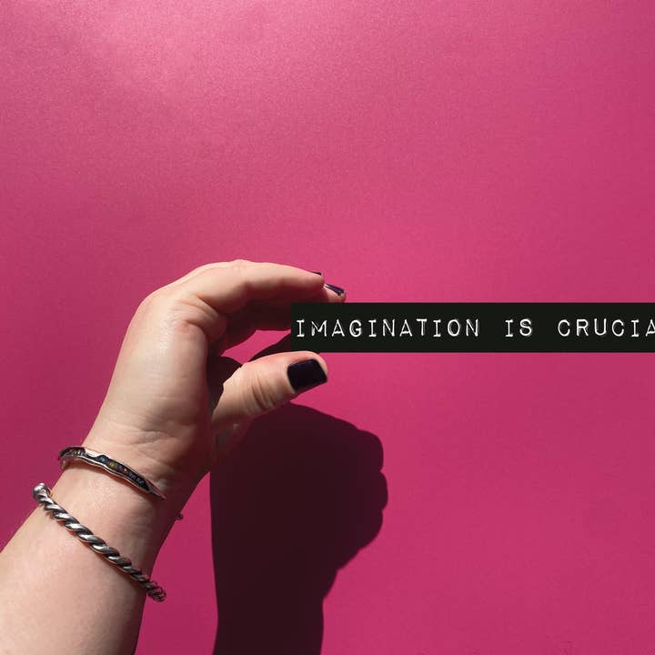 Mirthos Paper - Wholesale Sticker - Imagination Is Crucial - Mini Bumper Sticker2