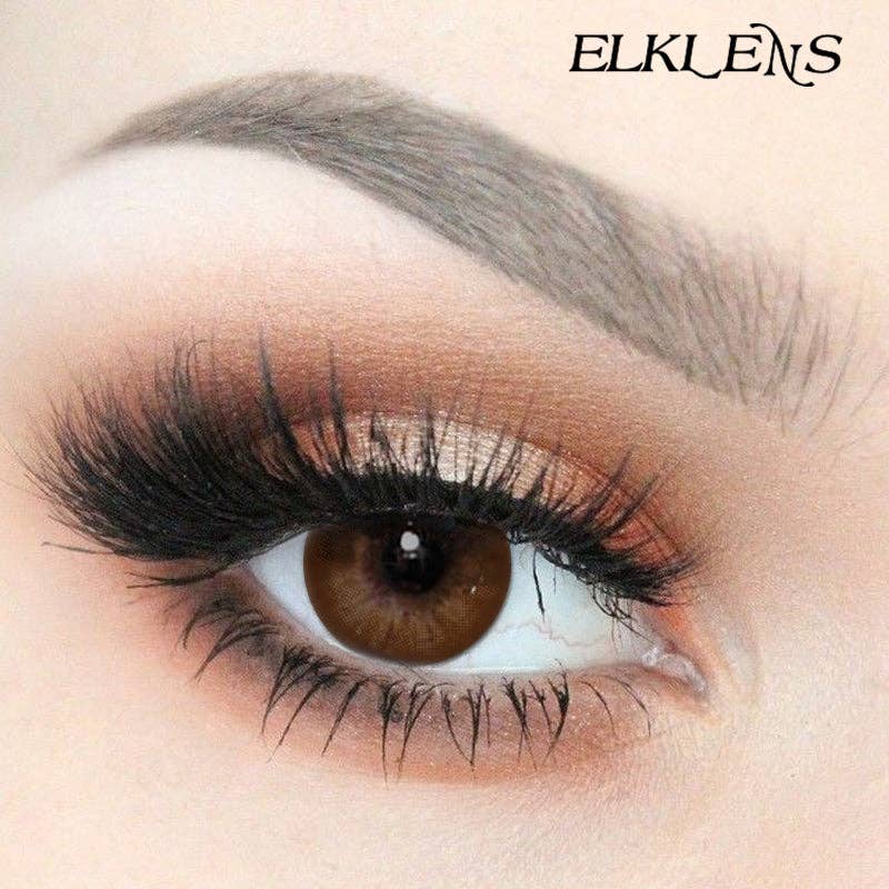 ELKLENS - Wholesale Contact Lenses - ELKLENS Big Eyes Brown Prescription Colored Contact Lenses3