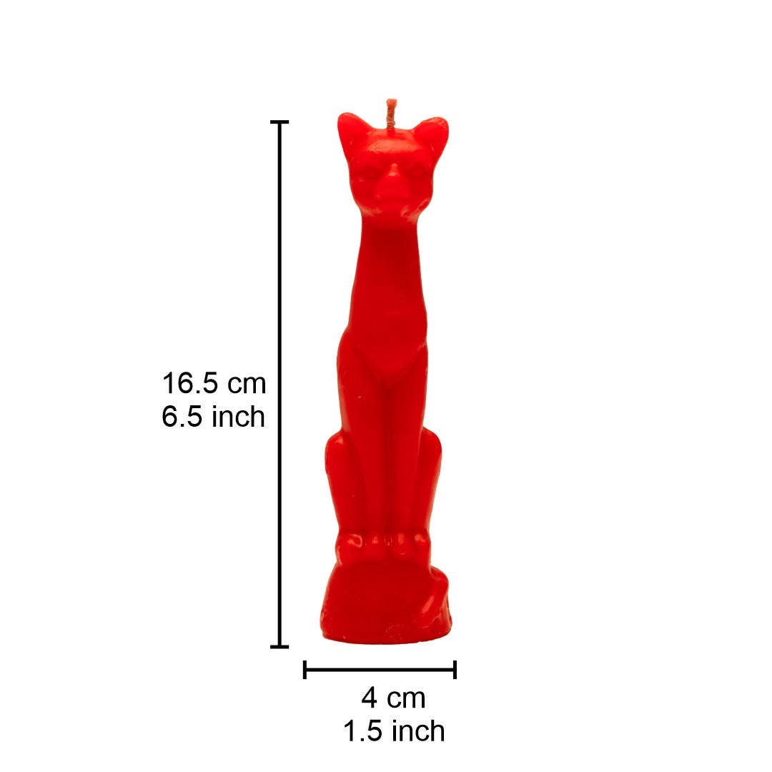 Vrinda - Wholesale Novelty Candle - Cat Candle Red
