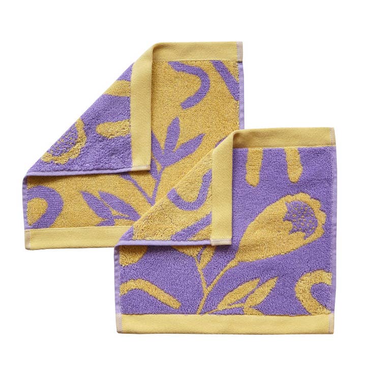 Mosey Me - Wholesale Wash cloth - Floral Dreams Face Washer 2 Pack0