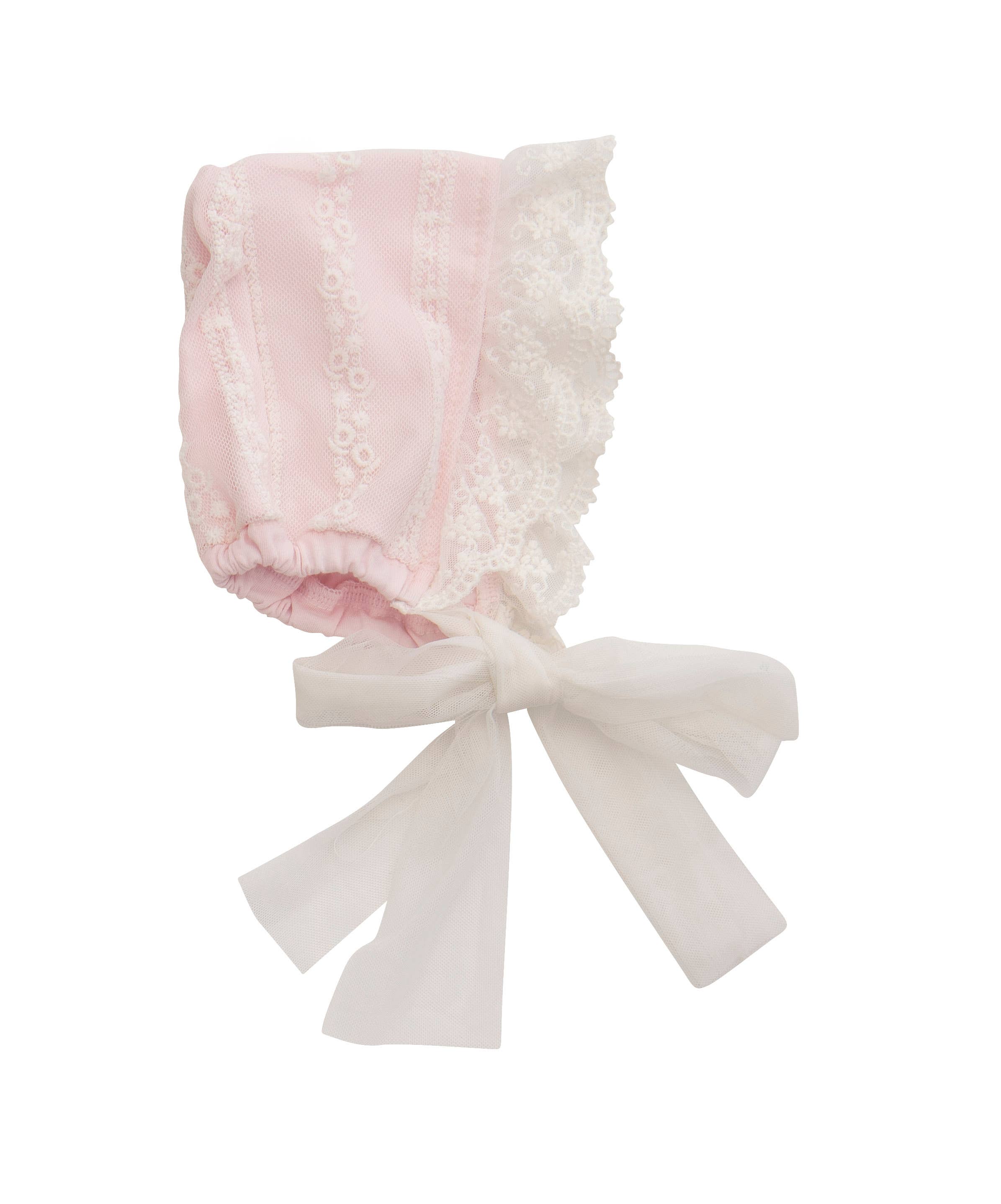 Haute Baby - Wholesale Bonnet - Baby - Haute Baby Precious Blush Bonnet for Infants & Toddlers