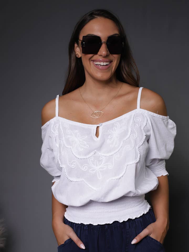 916 Shakira Blouse voor wholesale door Giocam