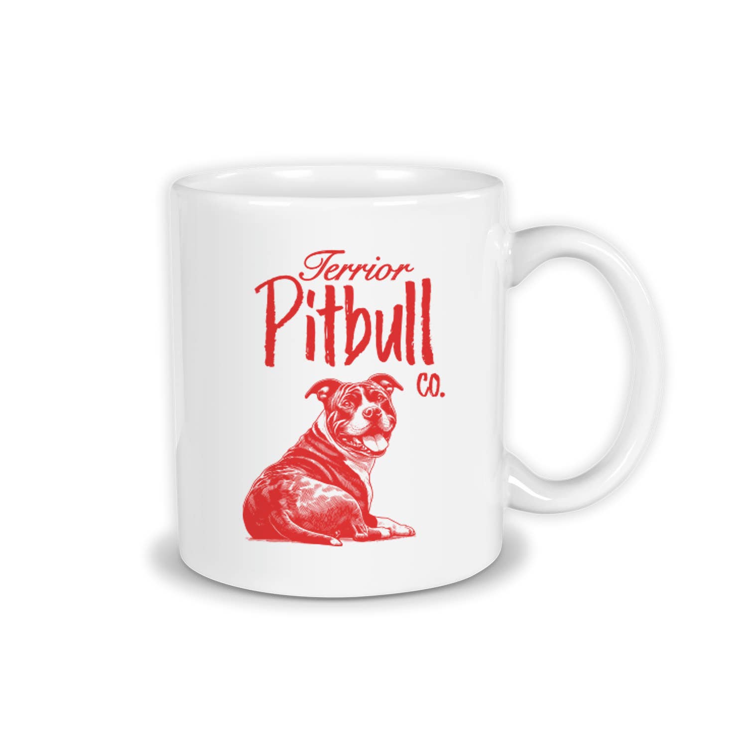 Perkie Prints - Wholesale Coffee Mug - Dog Breed Co. Coffee Mug - Pitbull Terrier Co.