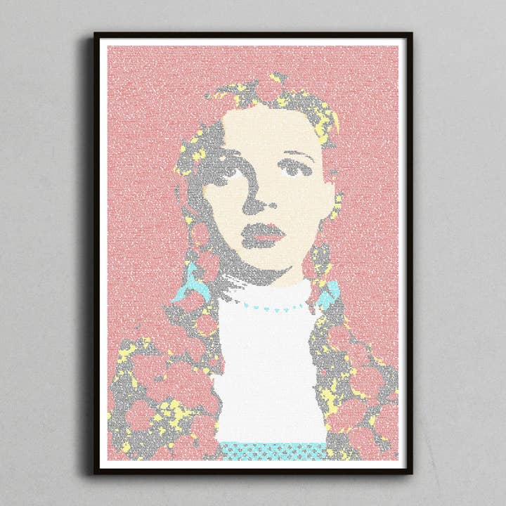 Dorothy Gale. Wizard Of Oz - Screenplay Art Print (rood) voor wholesale door Robotic Ewe