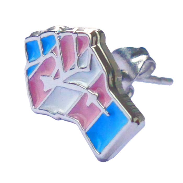 Brincos: Orgulho Trans* Punho por atacado de trans*fabel