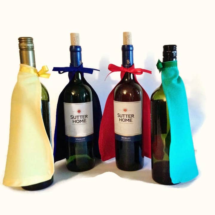 Tutunyou - Wholesale Wine Gift Bag - Wine Bottle Super Hero Capes