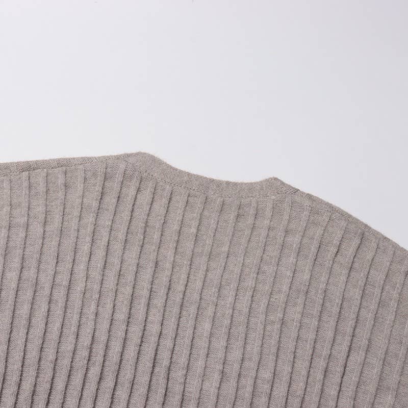 Productseeker – Großhandel Set aus Oberteil und Hose (NICHT Loungewear) – Damen – SET271 V-Ausschnitt Strickpullover und High-Waist Gerade Hose Set11