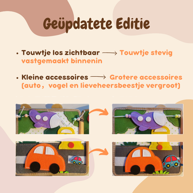 Joymaxx - Wholesale Kleurboek - Kinderen en baby - Montessori Drukbord Boek Giraffe voor Peuters7