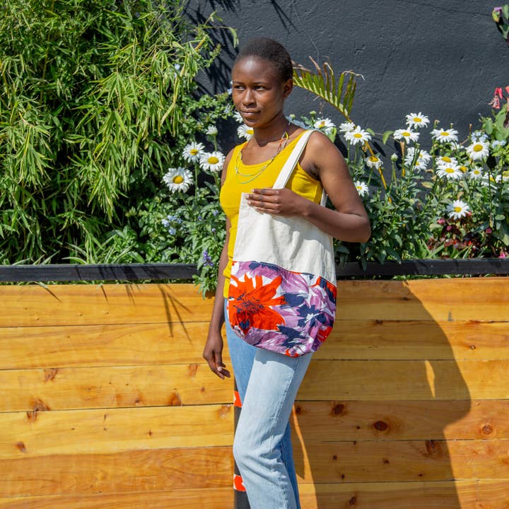 Grain of Rice Project - Wholesale Tote Bag - Women's - Bloom Canvas Tote Bag1