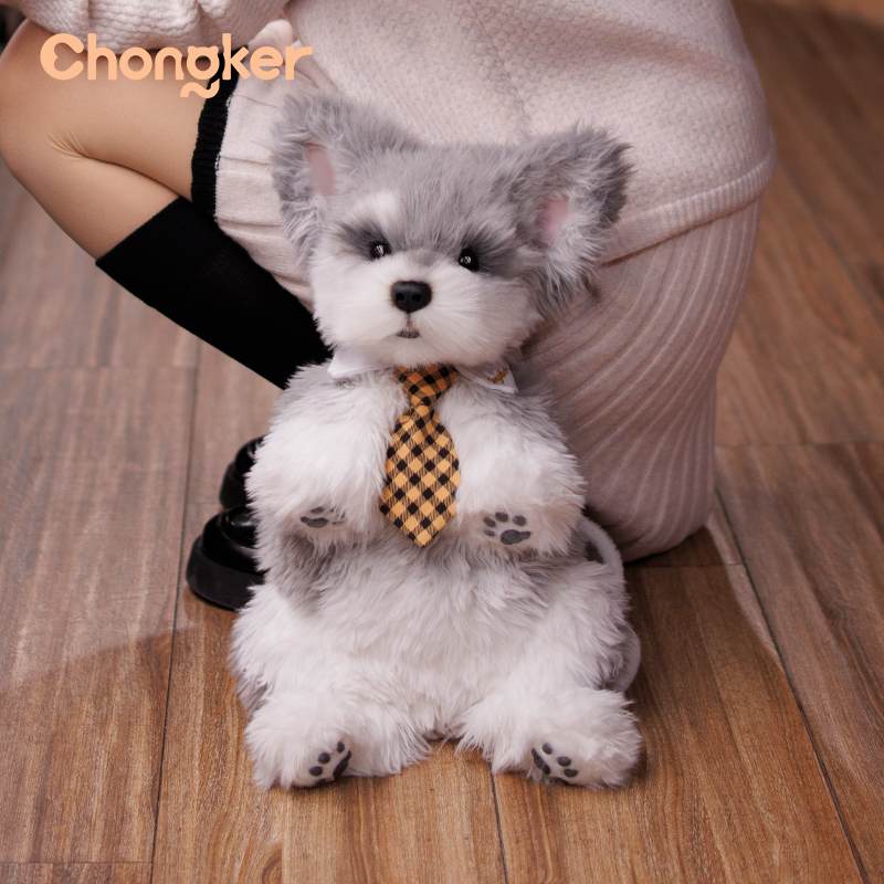 Chongker - Venta al por mayor Peluche - Niños y bebés - Mochila Schnauzer – Bolsa de peluche para amantes de cachorros y niños4