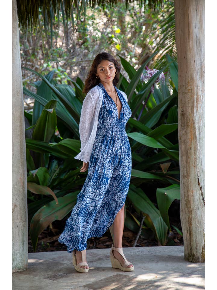 Bali Prema - Wholesale Cardigan - Women's - Summer Knit Sheer Cardigan Bolero Shrug Cover in White4