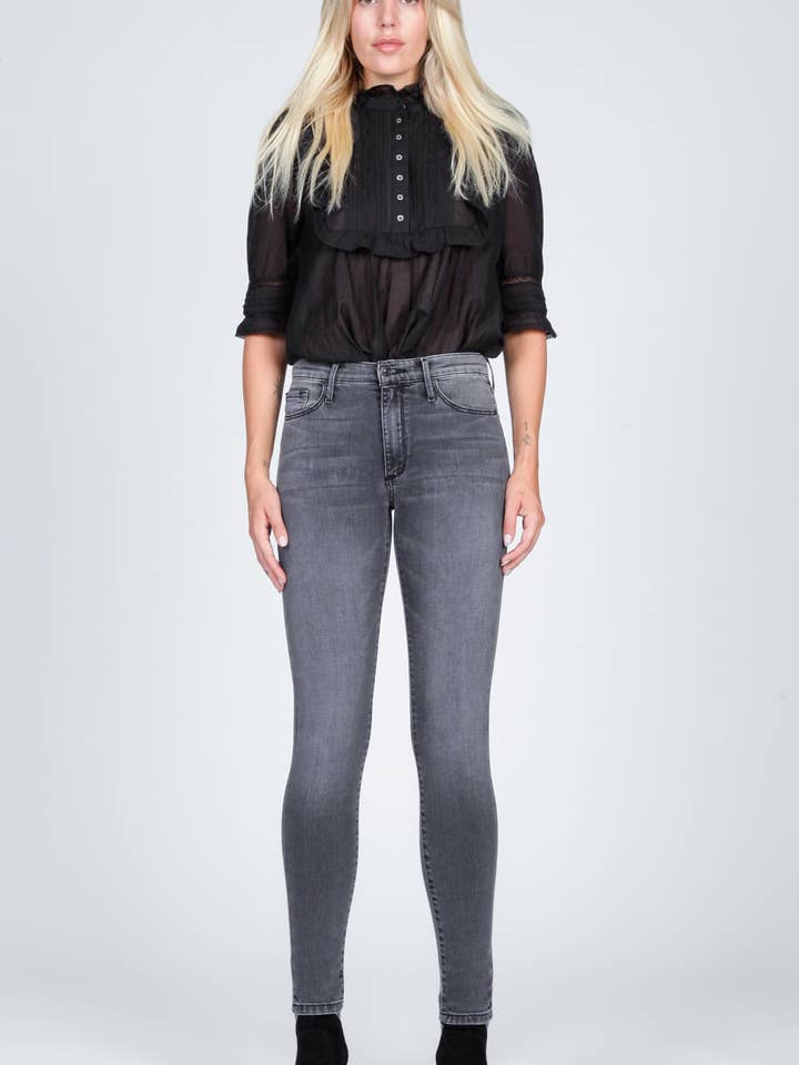 Gisele High Rise Skinny - 50 nuances de gris pour la vente par Black Orchid Denim