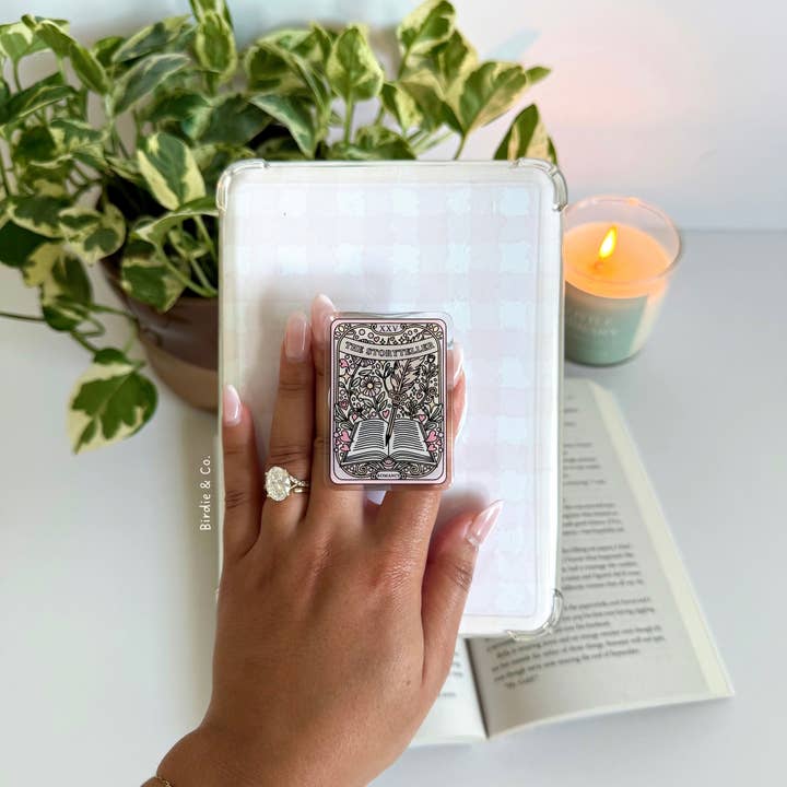 Birdie & Co. – Großhandel Telefon-/Tablet-Ständer – Storyteller Kindle-Griff, von Tarotkarten inspirierter E-Reader-Halter