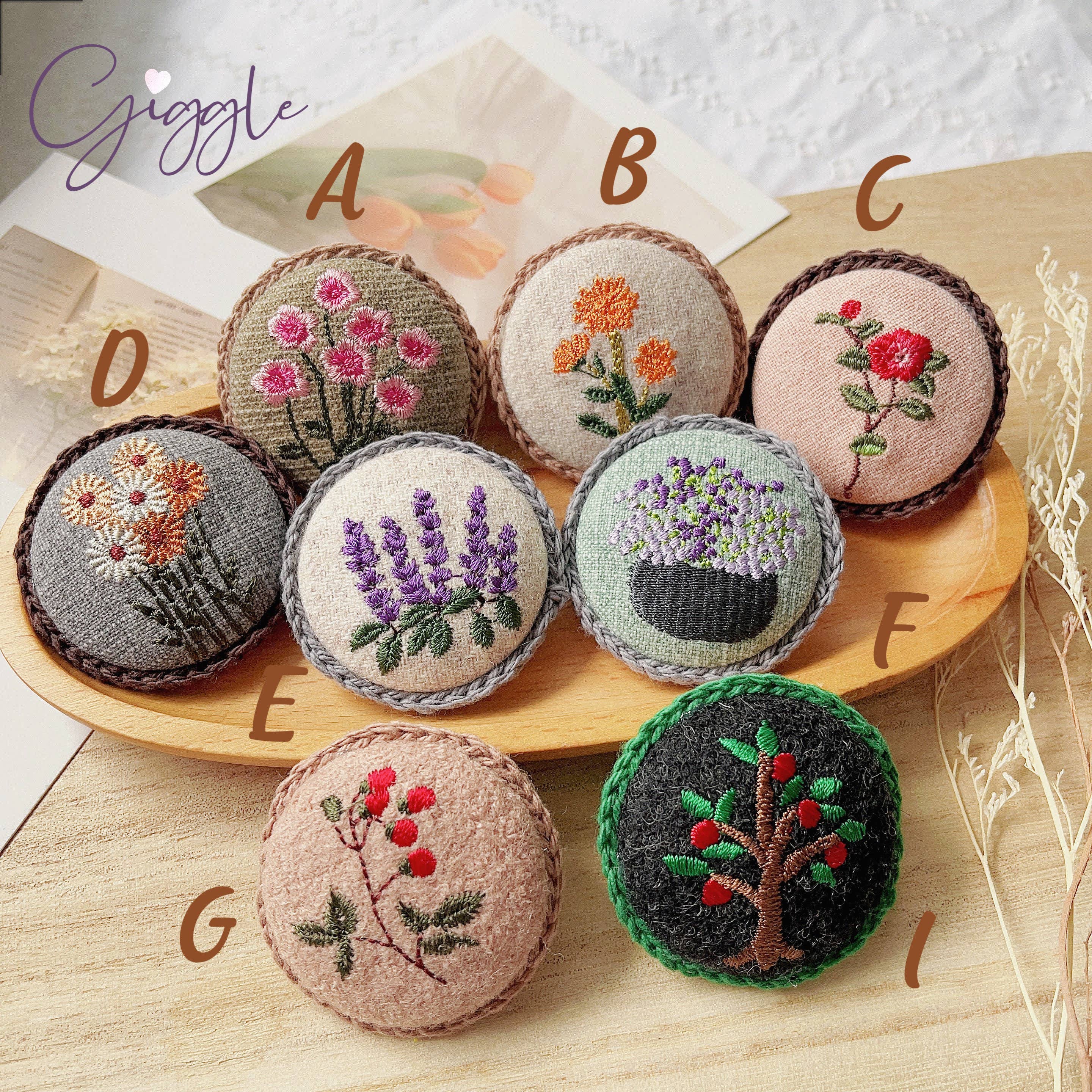 Giggle with Love – wholesale Brooch – Handmade 3D Floral Embroidery Brooch Pin for Party Coat9