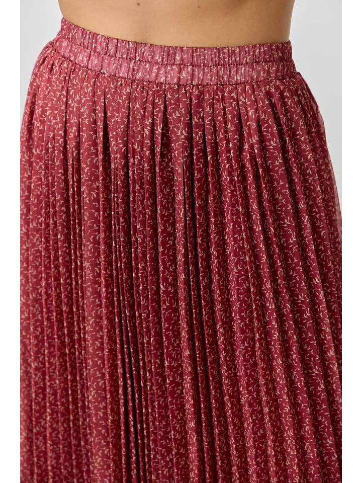 Polagram by Wellmade USA - Wholesale Skirt - Women's - FLORAL PRINT MIDI SKIRT4