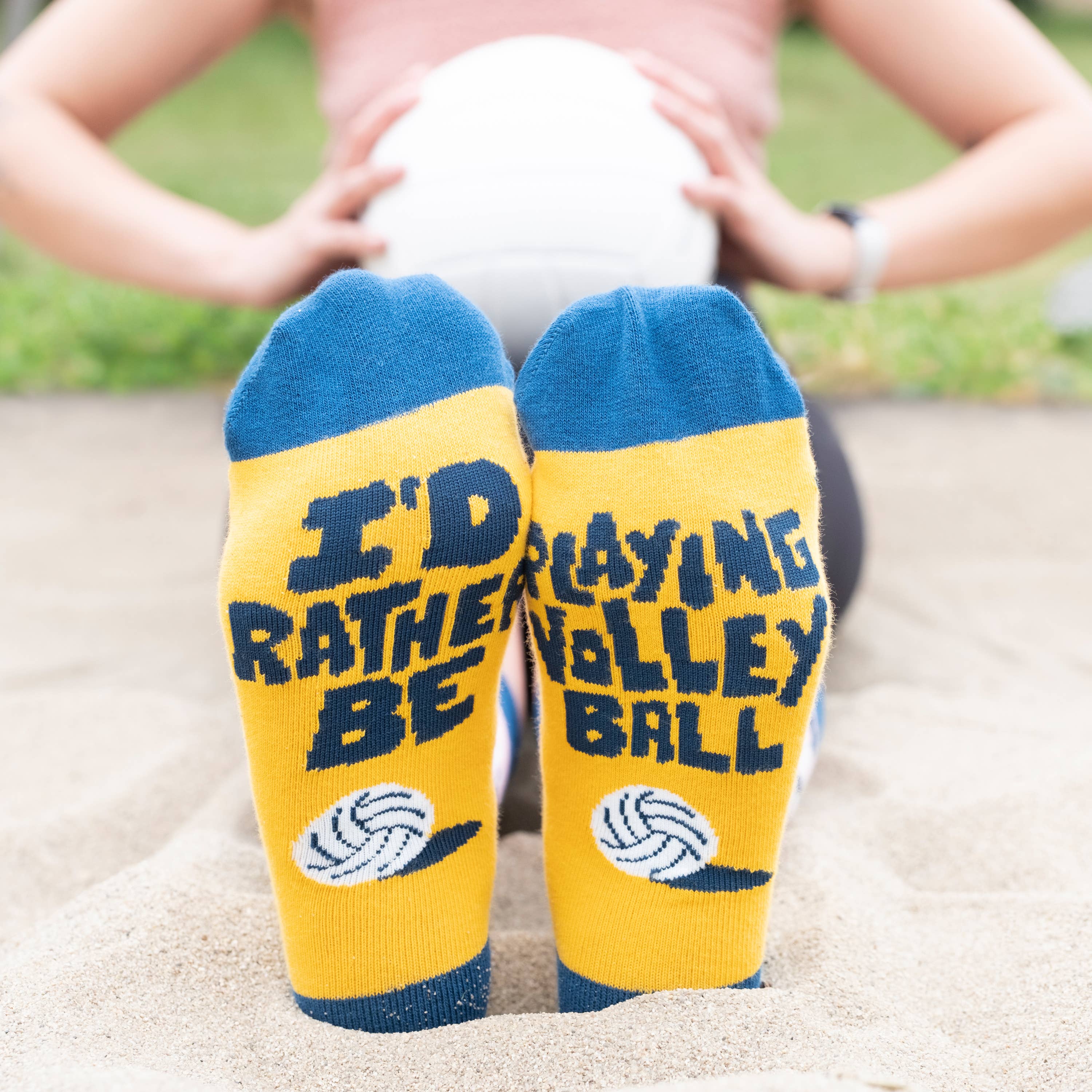 Lavley – wholesale Strumpor - Unisex – Jag skulle hellre spela volleybollstrumpor7