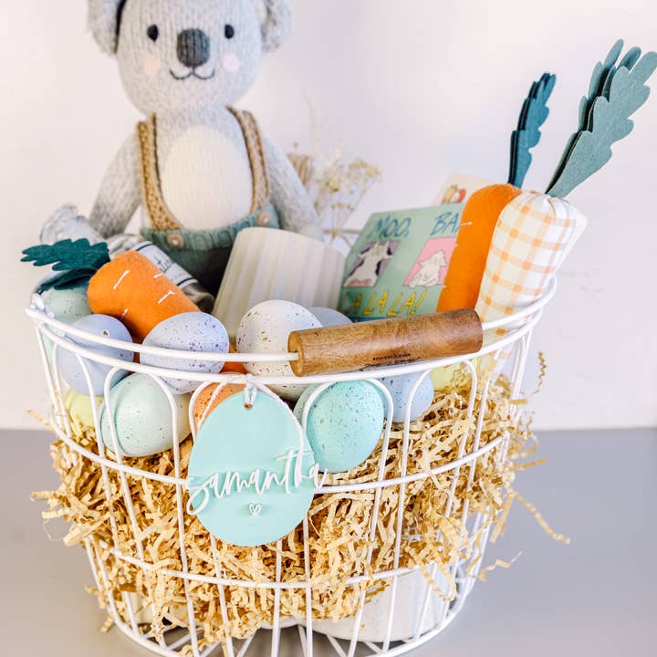 The Cotton & Canvas Co. - Wholesale Gift Tag - Personalized Name Easter Gift Basket Gift Tag2
