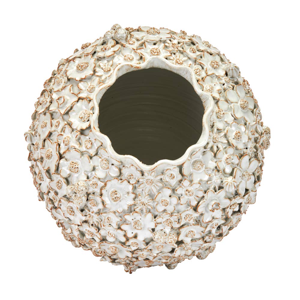 Continental Home - Wholesale Vase - Large White Ceramic Floral Vase V237LW1