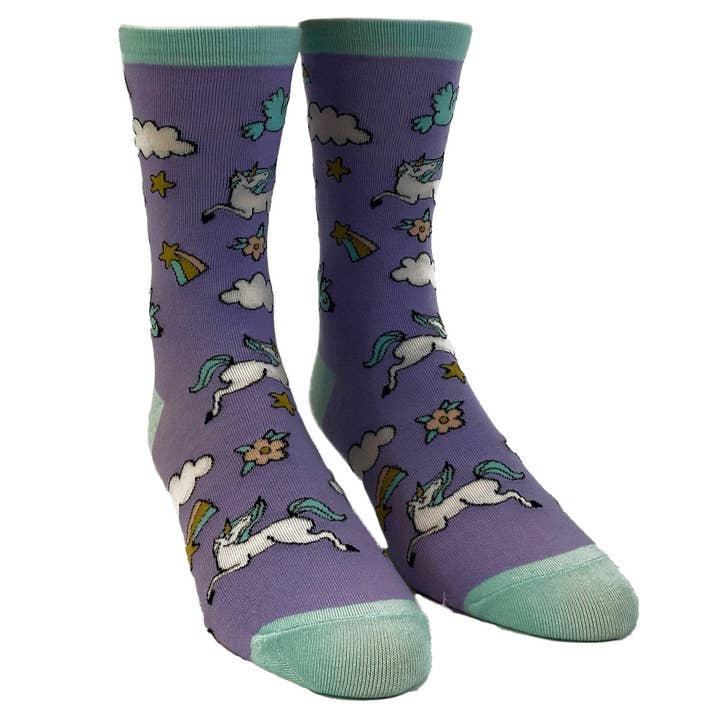 Purple Womens Fuck Off Socks Offensive Funny Sock for Women Cute for wholesale on Faire