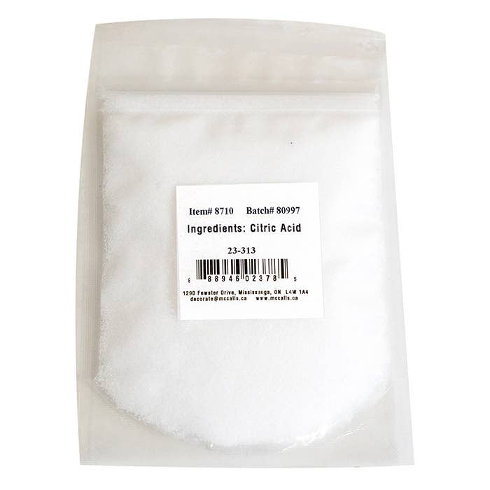 McCall's - Vendita all'ingrosso Kit decorazione torte - ACIDO CITRICO IN POLVERE 3,5 oz/100 g - WA