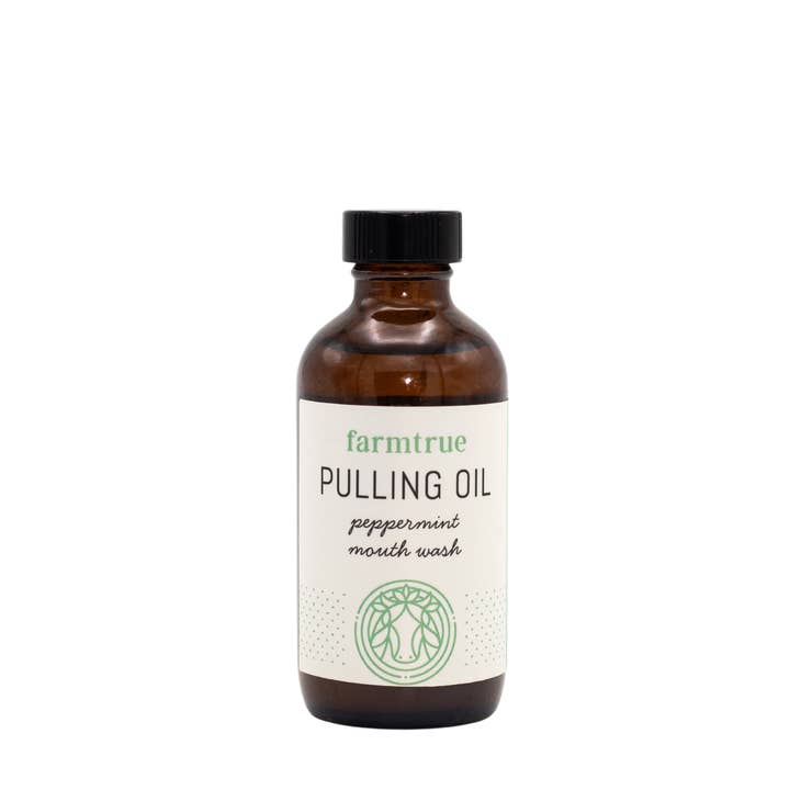 Farmtrue - Vente Bains de bouche - Huile de traction ayurvédique : Bain de bouche à la menthe poivrée Happy Mouth3