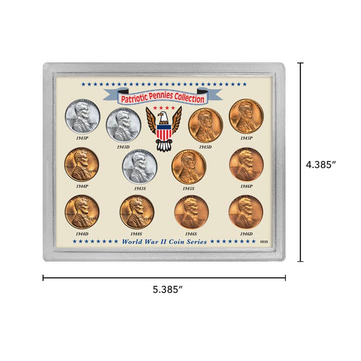 American Coin Treasures - Wholesale Keepsake Coin/Token - Patriotic Pennies Collection In Sealed Acrylic Display Case4